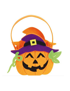 Cesto calabaza fieltro 12x20cm | Ducaval | Envías 24/48 horas 