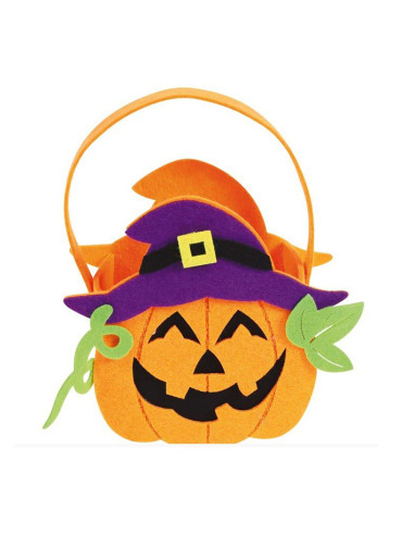 Cesto calabaza fieltro 12x20cm | Ducaval | Envías 24/48 horas 