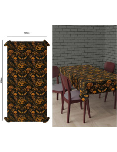 Mantel de Calabaza Gotica Decoracion Halloween 137X274CM | Ducaval | 