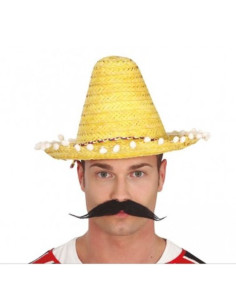 Sombrero mejicano amarillo 33cm | Ducaval | Envíos 24/48 horas