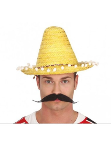 Sombrero mejicano amarillo 33cm | Ducaval | Envíos 24/48 horas