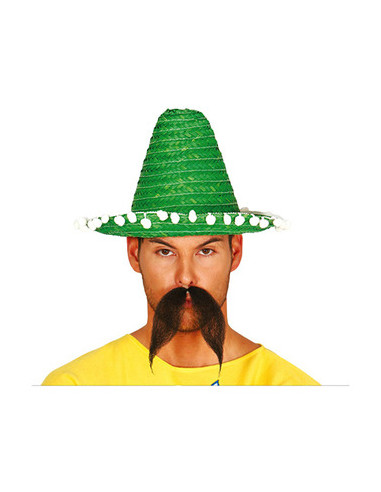 Sombrero mejicano verde 33cm | Ducaval | Envíos 24/48 horas