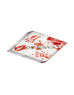 Servilletas sangre 33x33 20 unidades  Disfraces Ducaval