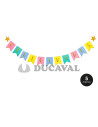 Guirnalda felicidades multicolor 5 metros | Ducaval | Envíos 24/48 ho