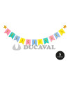 Guirnalda felicidades multicolor 5 metros | Ducaval | Envíos 24/48 ho
