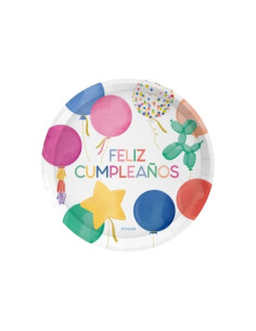 Platos globos 17cm 6uds | Ducaval | Envías 24/48 horas 