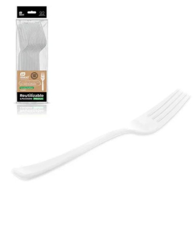 Tenedor reut. blanca 18.5cms 12ud | Ducaval | Envías 24/48 horas 