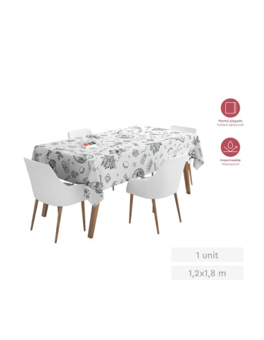 Mantel plastif plegado reyes magos colorear 1.20x1.8M | Ducaval | Env