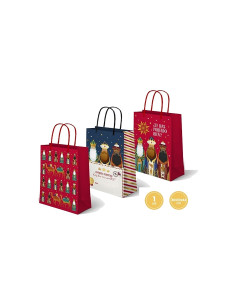 Bolsa papel Reyes Magos 30X10X42cm 1ud | Ducaval | Envíos 24/48 horas