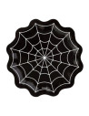 Plato forma telaraña 23.5x23.5cm 6ud | Ducaval | Envíos 24/48 horas