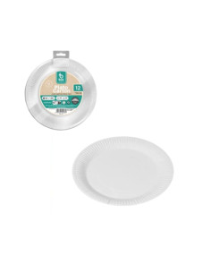 PLATO CARTON BLANCO 18CM | Ducaval | Envías 24/48 horas 