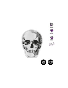 Servilletas calavera 2c papel 20ud 33x33cm | Ducaval |