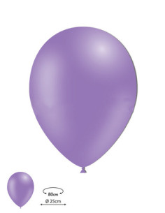 Globos látex lavanda 100ud 25cm | Ducaval | Envíos 24/48h