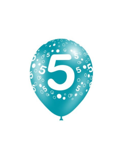 Globos número 5 100cm 8und | Ducaval | Envíos 24/48 horas