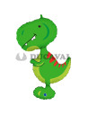Globo foil tyrannosaurus 97cm