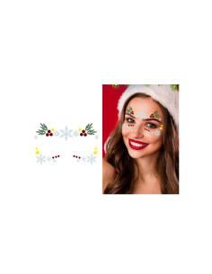 Joyas faciales adhesivas estrella nieve navidad| Ducaval | Envías 24/
