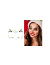 Joyas faciales adhesivas estrella nieve navidad| Ducaval | Envías 24/