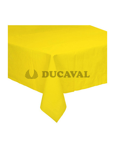 Mantel PE reciclado amarillo 120x180cm | Ducaval | Envíos 24/48 horas
