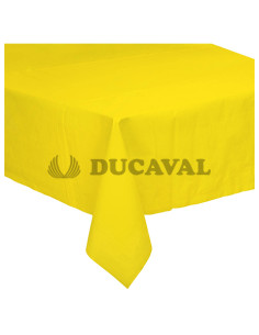 Mantel PE reciclado amarillo 120x180cm | Ducaval | Envíos 24/48 horas