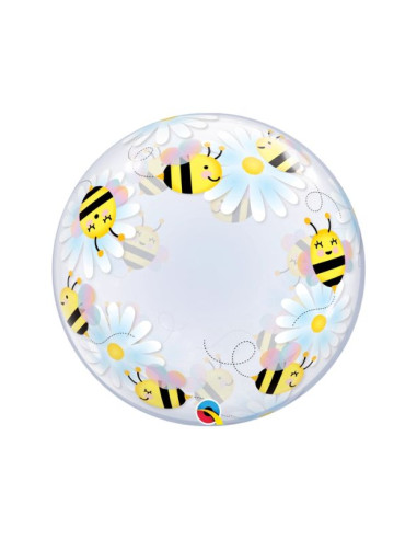 Globo Bubble Abejitas 24" | Ducaval | Envíos 24/48h