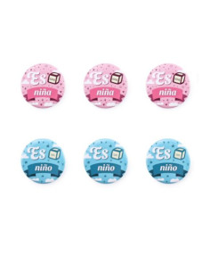  Pines 4.5 cm baby shower 6 pcs  | Ducaval | Envías 24/48 horas 