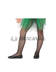 Panty rejilla negra infantil