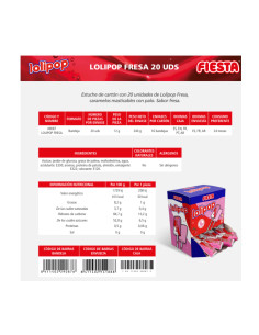LOLIPOP FRESA | Ducaval | Envías 24/48 horas 