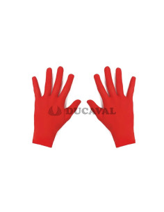 Guantes cortos adulto rojos | Ducaval | Envío 24/48h