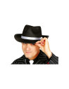 Sombrero ganster negro cinta blanca | Ducaval |