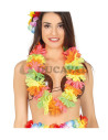 Collar hawaiano multicolor neon