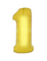 Globo número 1 poliamida color oro 115cm.|Ducaval | Envios 24/48 hora