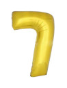 Globo número 7 poliamida color oro 115cm.| Ducaval | Envios 24/48.