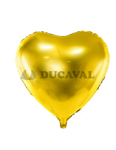 Globo foil corazón oro 45cm  Disfraces Ducaval