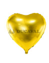 Globo foil corazón oro 45cm  Disfraces Ducaval