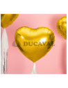 Globo foil corazón oro 45cm  Disfraces Ducaval