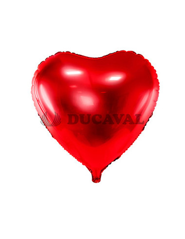 Globo foil corazón rojo 45cm  Disfraces Ducaval