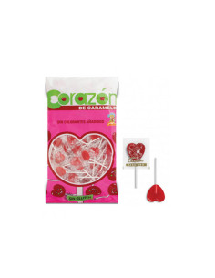 Piruletas mini corazón 200 unidades  Disfraces Ducaval envios 24/48h