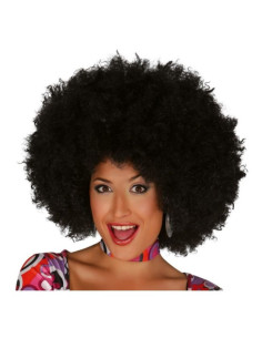 Peluca afro negra extra | Ducaval | Envíos 24/48 horas