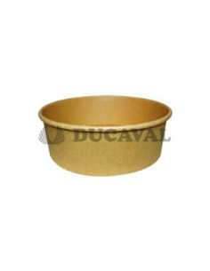 Envase redondo Kraft 18.5x6.5cm 1200ml