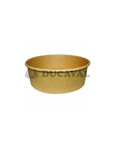 Envase redondo Kraft 18.5x6.5cm 1200ml