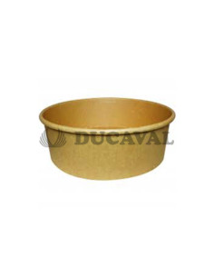 Envase redondo Kraft 18.5x6.5cm 1200ml