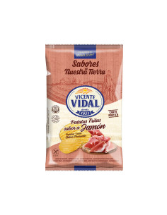 Papas onduladas jamon 30g caja 25 ud |Ducaval| Envio en 24/48 horas