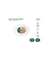 Plato llano redondo 22cm 50und compostable. Ducaval 2448 h envios