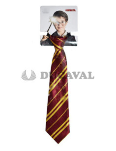 Corbata a rayas roja/amarilla de mago