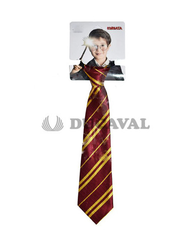 Corbata a rayas roja/amarilla de mago