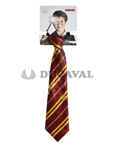 Corbata a rayas roja/amarilla de mago