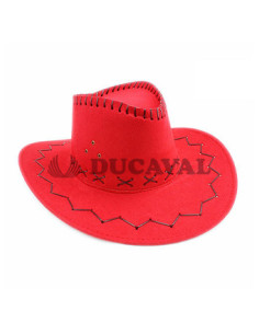 Sombrero vaquero rojo infantil