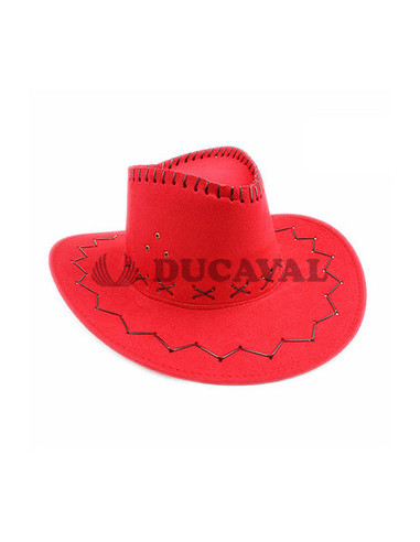 Sombrero vaquero rojo infantil