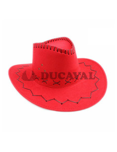 Sombrero vaquero rojo infantil