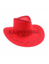 Sombrero vaquero rojo infantil